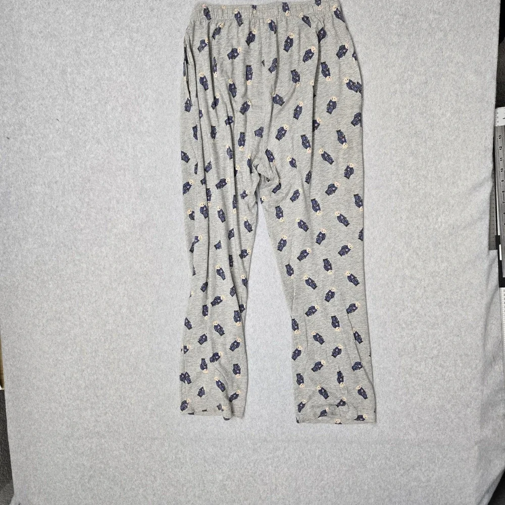Polo Ralph Lauren Men Sleepwear S Gray Pants Graphic Sweatpants Polo Bear‎ AOP